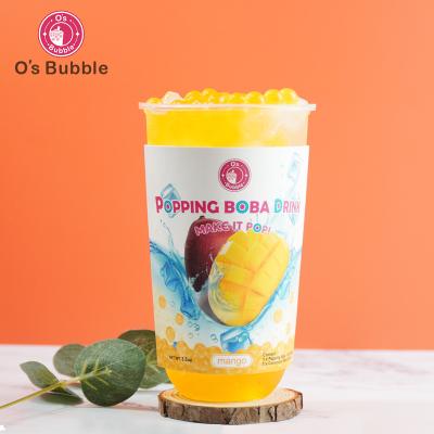 China Taiwan bubble tea smell mango flavor 100g instant popping boba soft jumping boba for sale