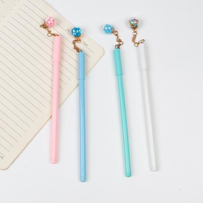 China Wholesale Cute Creative Fairy Korean Minimalist Gel Pen Girl Student Pen Black Ink Pen Normal Pendant. for sale