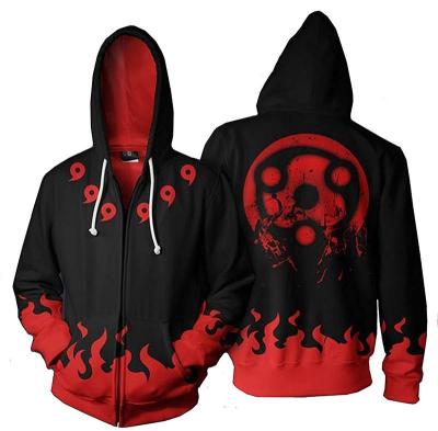 China European and American Japanese Anime Explosion Cosplay Anime Hoodie Sweater Peripheral Men's Pullover 3d Patterns Zipper Breathable Anime Hoodie for sale