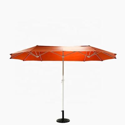 China Large Patio Modern Beach Umbrella Double Sided Outdoor Umbrella for sale