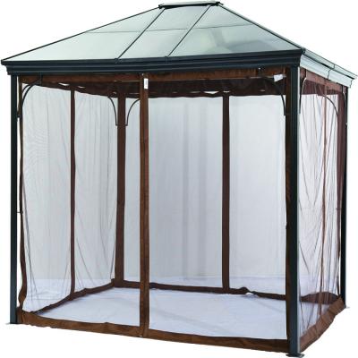 China High Quality Sun Shade Outdoor Party Hard Top Canopy With Curtain And Mosquito Repellent for sale