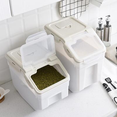 China 25KG freshness preservation hot selling household rice bucket and grain insect-repellent and moisture-proof storage box for sale