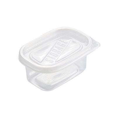 China Minimalist 280ml Disposable Food Containers Food Packing Box Disposable Food Packet Black for sale