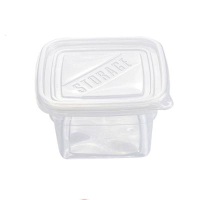 China Minimalist 591ml PP Plastic Packaging Box Bento Lunch Box Disposable Snack Food Container for sale