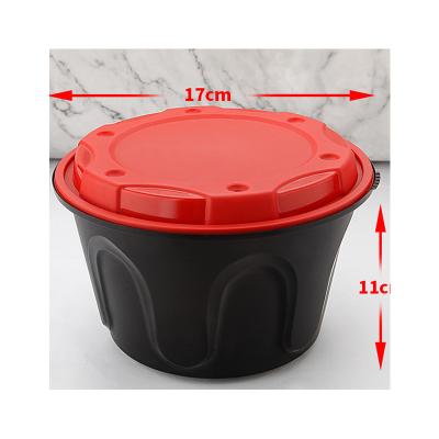 China 1580ML Color Plastic Cover Disposable High Quality Transparent Sealed Anti-theft Packing Box for Food Preservation and Storage for sale