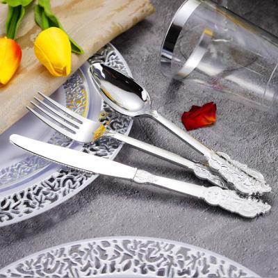 China Disposable Plastic Hotel Restaurant Home PS Cutlery Flatware Knife Fork Spoon for sale