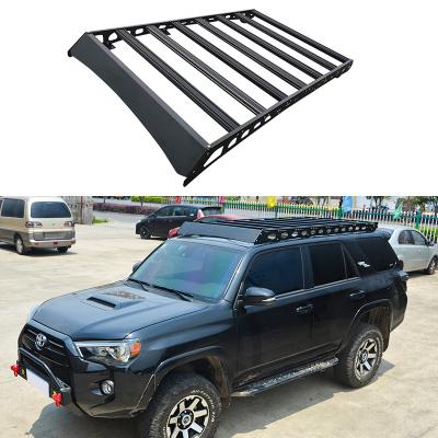 China Aluminum Cargo Carrier/Roof Cargo Carrier Tent Rack Fit For Toyota 4Runner Roof Basket Platform Integral Luggage Rack For 4Runner Accessories for sale