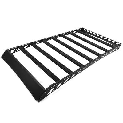 China Aluminum Cargo Rack Basket Carrier / Roof Rack Cargo Carrier Platform Fit For Toyota Land Cruiser 200 Integral LC200 Tent Stretch No Drilling for sale