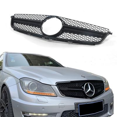 China 2012-2014 Sports Styling High Quality Car Grille Front Grill Wrapping Fit For Mercedes For Benz W204 AMG C Class C63 for sale