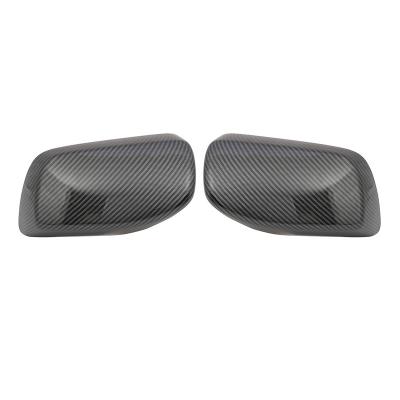 China Original Carbon Look Pattern OEM Style Rear View Side Mirror Cover Caps For BMW 5 Series E60 E61 E63 E64 Carbon Fiber 2004-2008 Model for sale