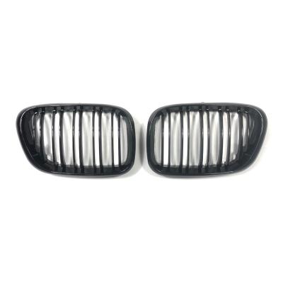 China High Quality And Dedicate Fitment For BMW E53 Front Grill Kidney Grill Replacement For BMW X5 1998-2003 Double Slat Sport Style Gloss Black Car Accessories for sale