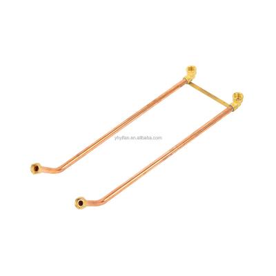 China YF-C008 Traditional Hot Sellers Traditional Chrome or Double Color Brass Tube Splicing SS201 or 304 Copper Fittings for sale