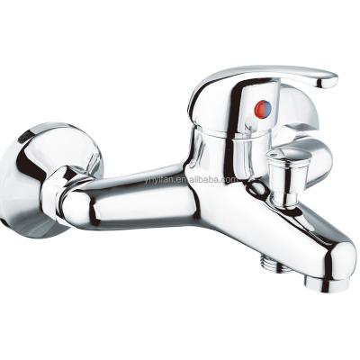 China Without Slide Bar Hot Cold Water Bath Mixer Wall Mounted Faucet YF-2604B for sale