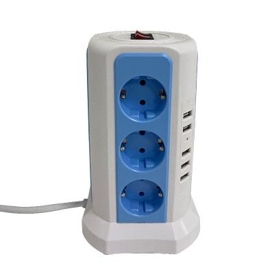 China Travel EU 12 Way Power Strip Muti Electrical Outlet Extension Sockets With Usb Europe WiFi Smart Power Strip for sale