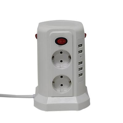 China Travel OEM Single Control White European Standard Plug With Wireless Charger Plug for sale