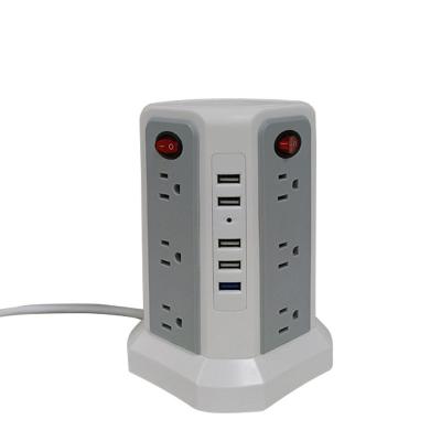 China Travel OEM Wifi Smart Patch Panel 12 Interface Power Strip With Usb For Office for sale