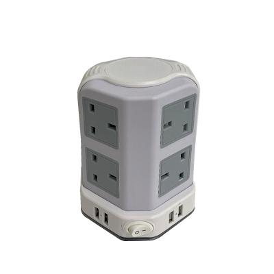 China Travel China Manufacturer UK Extension 8 Outlets Multiple Plug And Socket With USB Port for sale