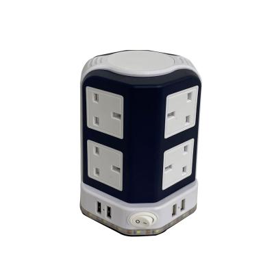 China High Quality UK Vertical Power Multi Strip USB Travel Socket Extension Electrical Socket for sale