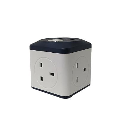 China Universal Travel Extension Power Cube Socket Electrical Outlet With USB Port Power Strip Tower For Travel for sale