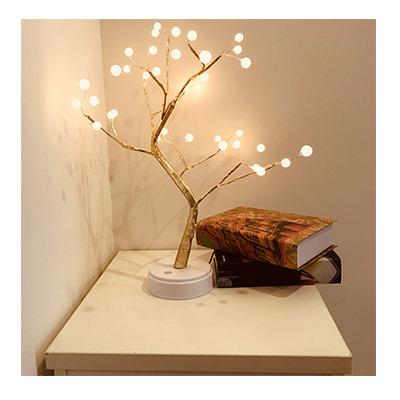 China Fashion 36 LED Pearl Color Cherry Blossom Tree Light Ball Table Lamps Night Light Home Indoor Wedding Christmas Party for sale