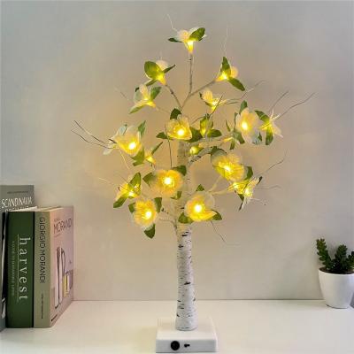 China Tree Lights LED Lights for Treehouse Easter Eggs USB Birch Maple Leaf Tree Lights Thanksgiving Christmas Easter Decorations for sale