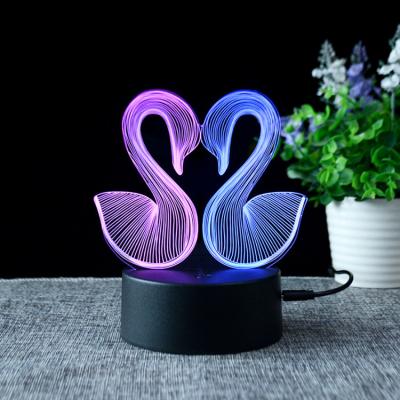 China Christmas Lights Night Light USB Touch Acrylic Remote Control 80ab Room Color Light Small for sale