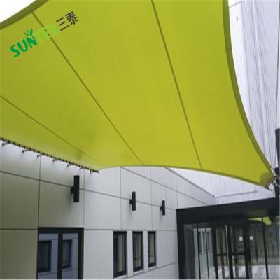 China Outdoor Waterproof Green and Sand Rectangle Shade Sail PE Shade Sail Swimming Pool Sun Shade Sail for sale