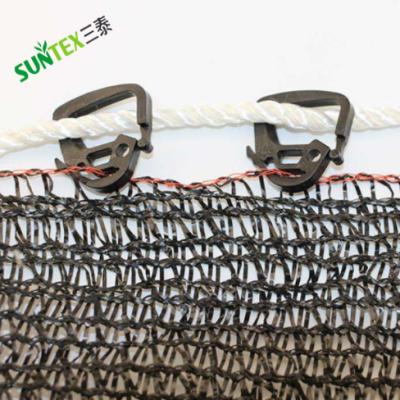 China High Strength PE Plastic Sunshade Staple Hook Agriculture Garden Shade Net Cloth Hooks Grommet Plastic Snap Fence Net for sale