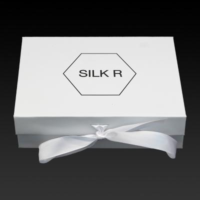 China Recyclable Custom Printed Various Sizes Cardboard Paper Gift Packaging Storage Box With Ribbon for sale