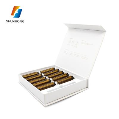 China Recyclable High Quality White Soft Rigid Cardboard Packaging Gift Lid Box With Foam Insert for sale