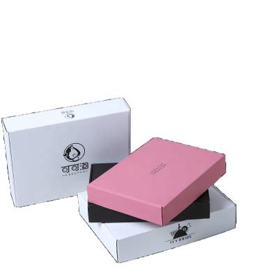 China Factory Made Recyclable Custom Printing Corrugated Paper Box With Logo On Top Lid for sale