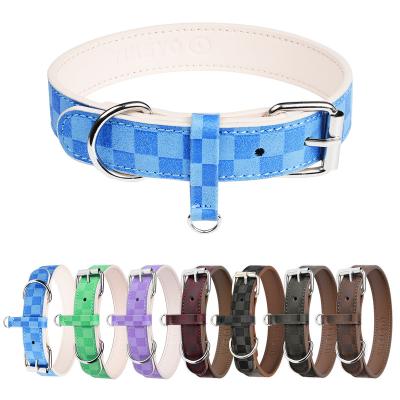 China Customizable Fashion Puppy Viable Daily Customizable Plain Leather Super Powerful Dog Collar Puppy Collar for sale