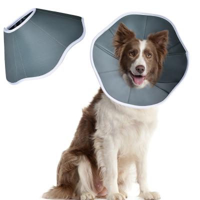 China Xs Pet Xs Recovery Dog Durable Waterproof Adjustable Anti Bite Comfy Cone Elizabeth Dog Collar For After Surgery for sale