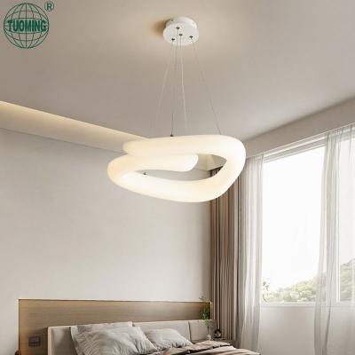 China Personality design modern creative acrylic iron base style living room Nordic decoration led ceiling lamp for sale