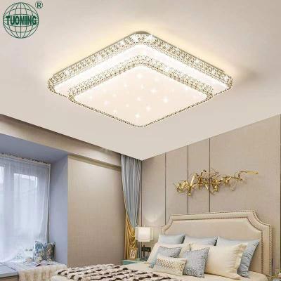 China Surface Mounted Nordic Style Acrylic Iron Base Luxury Living Room Led Modern Ceiling Lights Bedroom Ceiling Lamp for sale