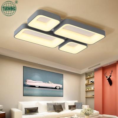 China High Quality Aluminum Living Room Interior Decoration Morden Base Iron Mounted Outdoor Led Ceiling Lamp Remote/App Control for sale