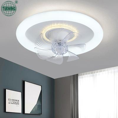 China High Quality Indoor Decoration Morden Ceiling Remote Control / App Control Led Fan With Light for sale