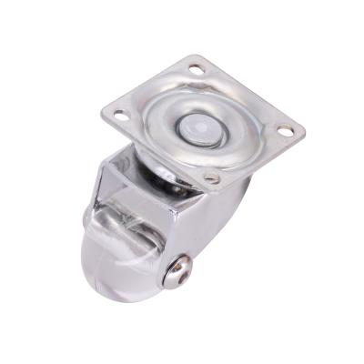 China White Translucent PIVOT Mini Caster Wheel Wheel 1.5 Inch For Chair Wheel Office Swivel Plate Without Brake for sale