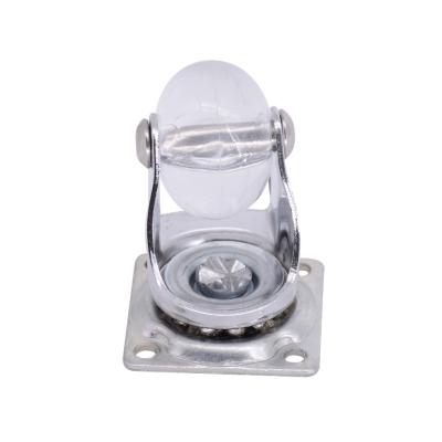 China PIVOT 1.5 inch transparent swivel PU office chair caster wheel with wholesale price for sale