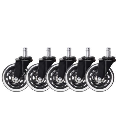 China PIVOT Office Chair Wheels Replacement (Set of 5), Roller Blade Style with Standard 11mm Stem Size for sale