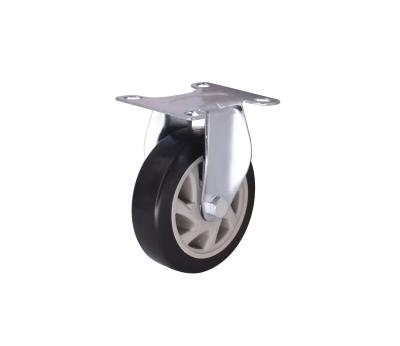 China Fixed Rigid Hand Truck Swivel Flatbed Trolley Hand Truck Caster Wheels PVC Caster Wheel for sale