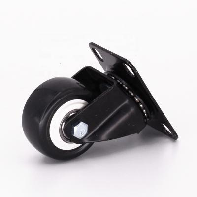 China Hotels 40 mm /50 mm /63 mm Plastic Swivel PU/PVC Caster Wheels For Chair / Furniture for sale