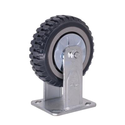 China Carts 6 Inch High Quality Fixed Heavy Duty PVC Caster Wheels For Cart for sale