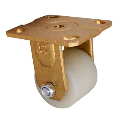 China MS Small Size Nylon Flexible Caster Wheels For Forklift Trolley for sale