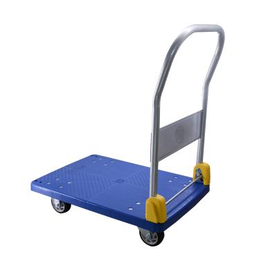 China Easy Folding 400kg Industrial Handle Platform Trolley / Hand Truck for sale