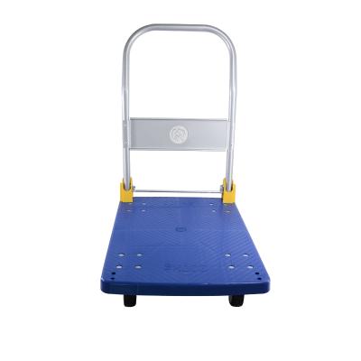 China New Product 200kg Folding Handle Platform Tool Trolley Plastic Folding Trolley With Four Wheels for sale