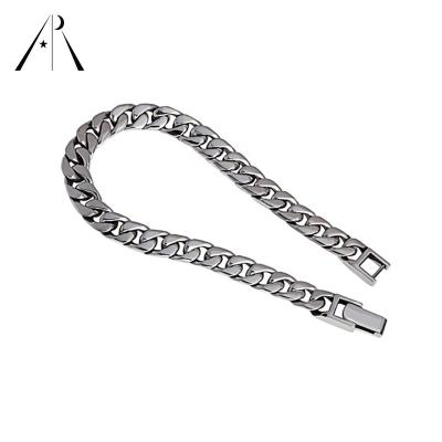 China Wholesale Price Chain Mens Hiphop Jewelry 6mm Silver Thin Luxury Cuban Link Chains Bracelet for sale