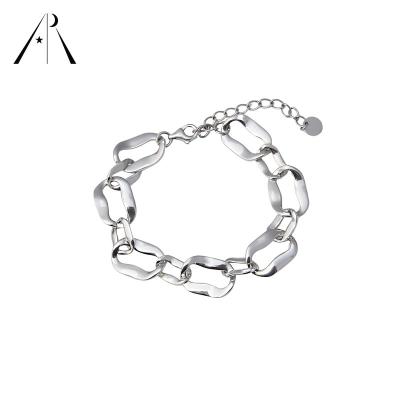 China Simple Design 925 Sterling Silver Womens Charm Bangle Bracelet Jewelry Hot Sale Wholesale FASHIONABLE Arrival for sale