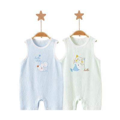 China New Baby Romper Comfortable Breathable 100% Cotton Baby Clothes Sleeveless Baby Tank Top Jumpsuit Summer Toddler Clothing for sale