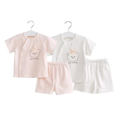 China Fashionable Baby Summer Anti-Shrink Clothes Set Short Sleeve Baby Suits Baby Clothing Wholesale for sale